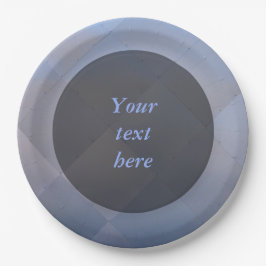 Skins moderna rutiga metallblått någon text