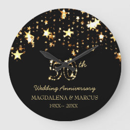 Skins stjärnor och numrerar stor klocka