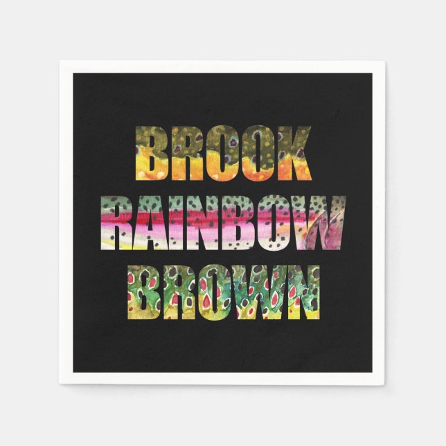 Skinsar av bålen, regnbågen, brun pappersservett (Framsidan)