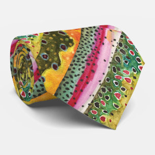 Skinsar av tre vackra regnbåge slips