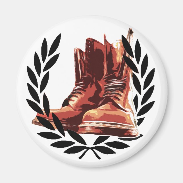 skinsar stövlar magnet (Framsidan)