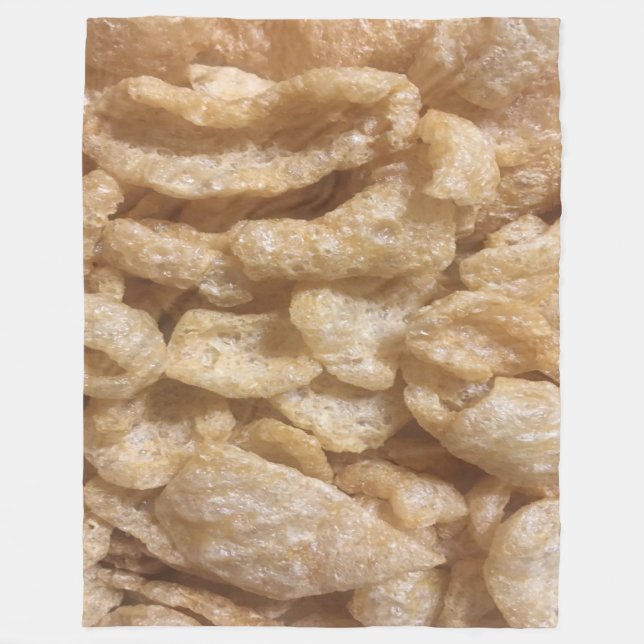 Skinsarna gris fleecefilt (Framsidan)