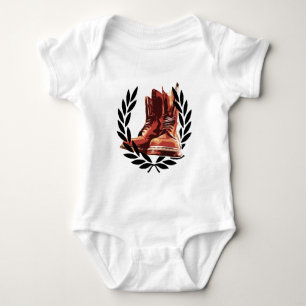 skinskängor t shirt
