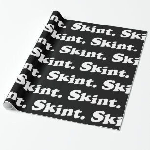 Skint. Papper radbrytning Presentpapper