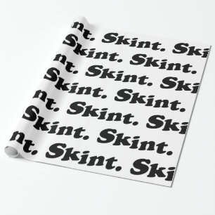 Skint. Papper radbrytning Presentpapper