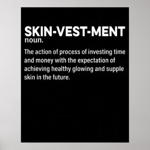 Skinvestment Skincare Älskare Definition E Poster