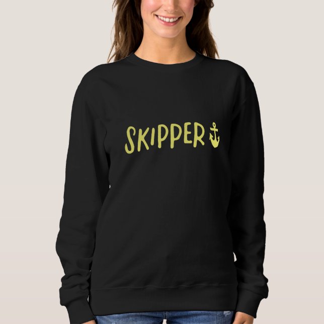 Skipper  Boat Sailing  2 T Shirt (Framsida)