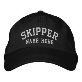 Skipper Kapten - anpassade Broderad Keps