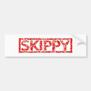 Skippy frimärke bildekal