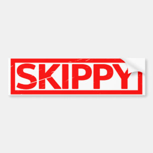 Skippy Frimärke Bildekal