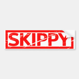 Skippy frimärke bildekal