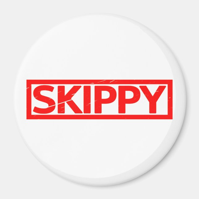 Skippy Frimärke Magnet (Framsidan)