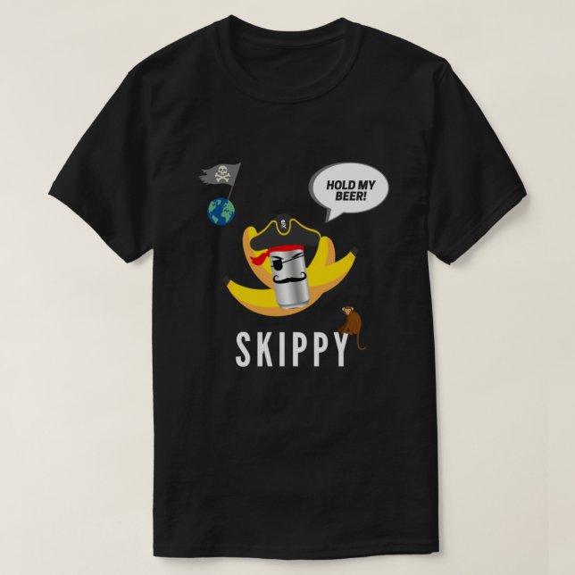 Skippy - håll mitt öl - Expeditionary Force. T Shirt (Design framsida)