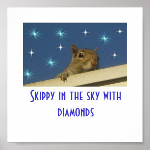 Skippy i himmlen med diamantaffischen poster