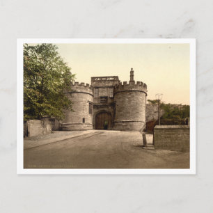Skipton Castle Gateway, Yorkshire, England Vykort