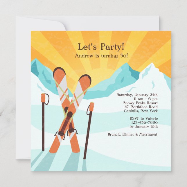 Skis-korsande inbjudan (Framsida)