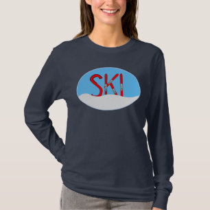 Skis Snö Oval T Shirt