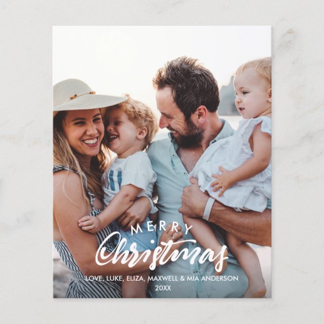 Skischat fotokort i BUDGET GOD JUL (Framsida)