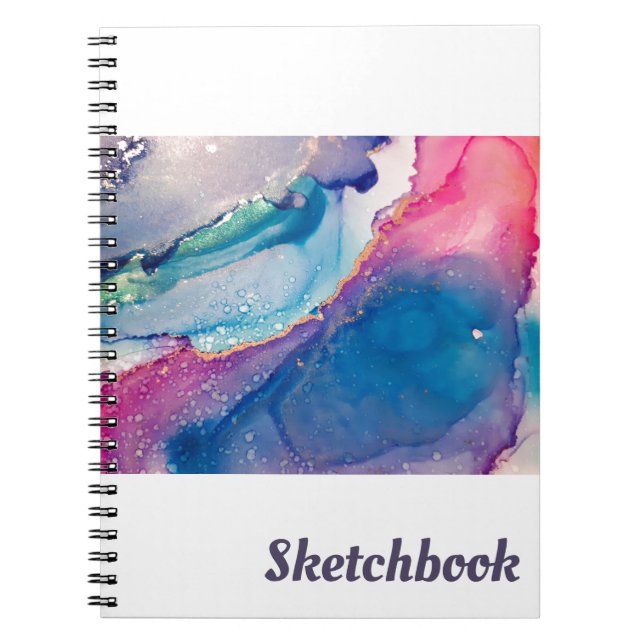 Skischbook - Alcohol Bläck Notizblock Anteckningsbok (Framsidan)
