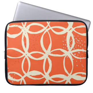 Skischerade cirklar Trendig Sömlös design Laptop Fodral