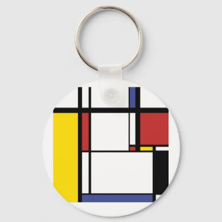 Skisks Gift - Piet Mondrian Nyckelring