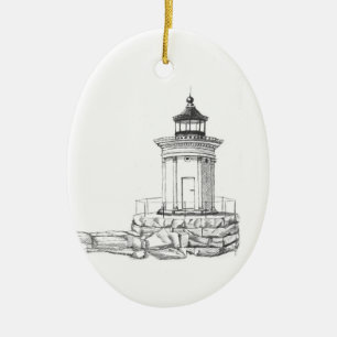 Skiss av Bug Light Julgransprydnad Keramik