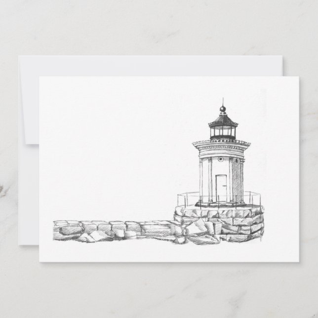 Skiss av Bug Light Tack Kort (Framsida)