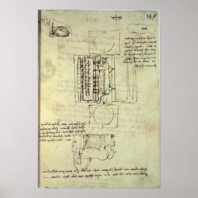 Skiss av Casting Pit för Sforza Horse Poster (Framsidan)