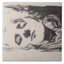 Skiss av en kvinna från "Ver Sacrum" (Moser)