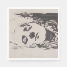 Skiss av en kvinna från "Ver Sacrum" (Moser)