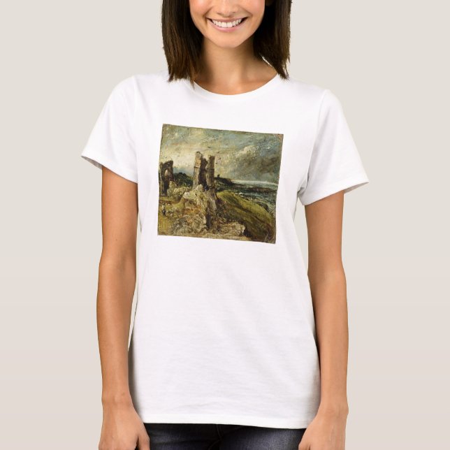 Skiss av Hadleigh Castle (recto) (olja på millboar Tee (Framsida)