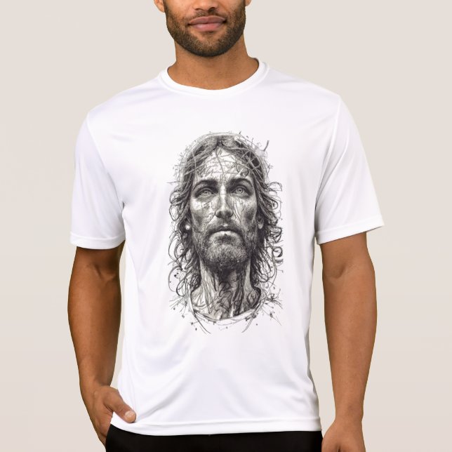 skiss av Jesus, Chris T Shirt (Framsida)