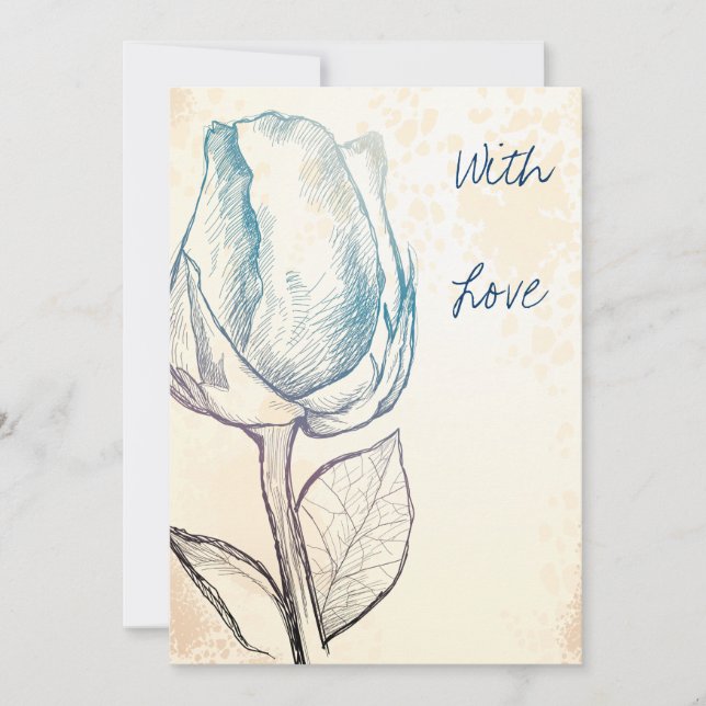 Skiss av ro inbjudningar (Framsida)