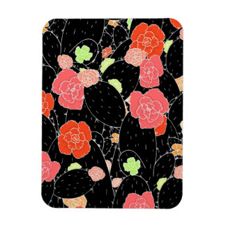 Skiss av rosa kaktusblomma magnet