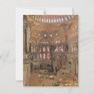 Skiss av Santa Sophia av John Singer Sargent Julkort