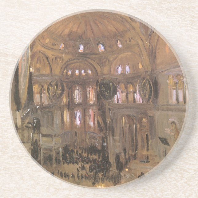 Skiss av Santa Sophia av John Singer Sargent Underlägg (Framsidan)