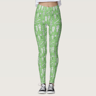 Skiss Crocodile Mönster 2 Leggings