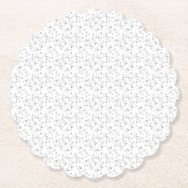 skiss Design Fyrtionio Underlägg Papper (Framsida)