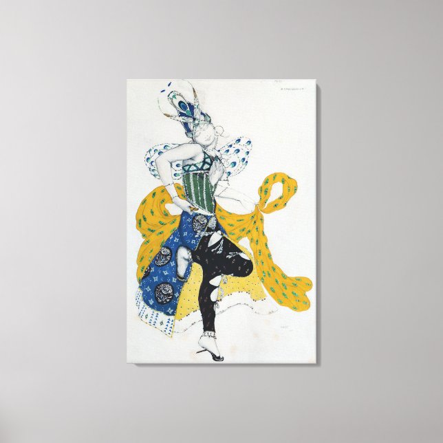 Skiss för baletten La Peri Canvastryck (Framsida)