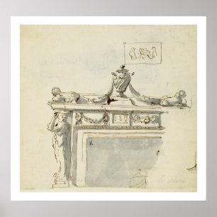 Skiss för en kamera (penna & bläck och var poster