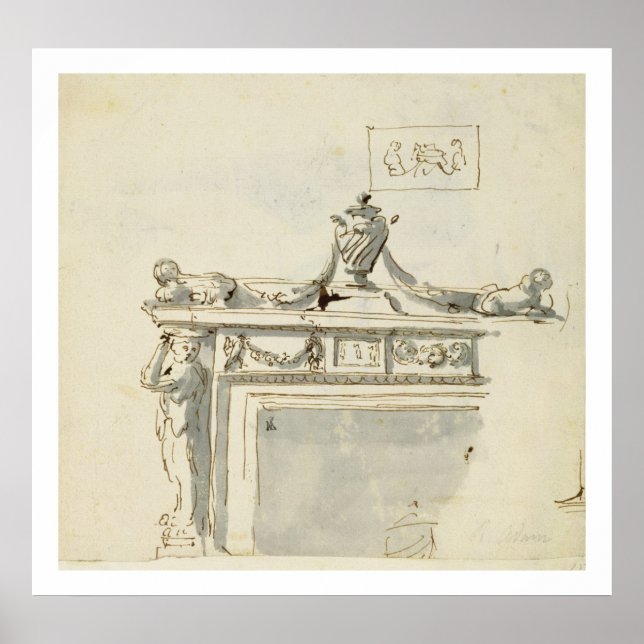 Skiss för en kamera (penna & bläck och var poster (Framsidan)