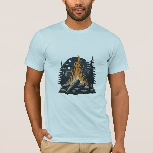 Skiss för Fireside-artiklar T Shirt (Framsida)
