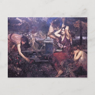 Skiss för Flora och Zephyrs av John Waterhouse Vykort