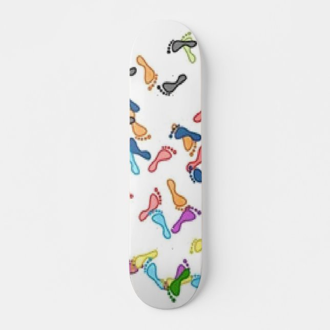 Skiss för fotavtryck skateboard bräda 21,5 cm (Framsida)
