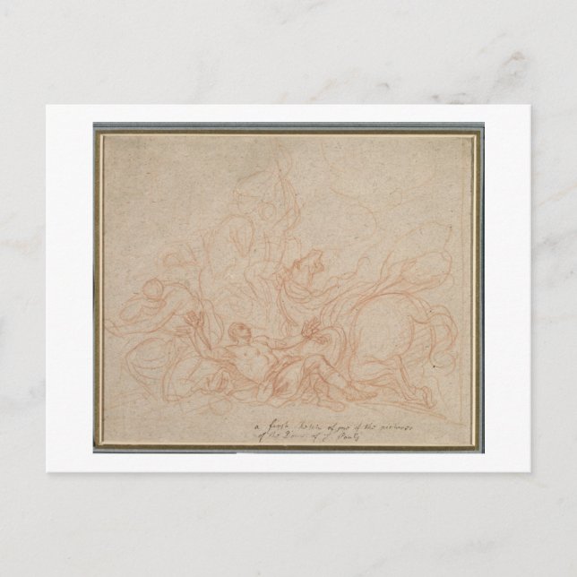 Skiss för konvertering av St. Paul till domen Vykort (Framsida)