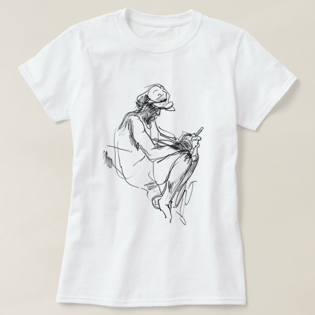 Skiss för Mobil abstrakt T Shirt (Design framsida)