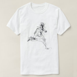 Skiss för Springer av abstrakt T Shirt