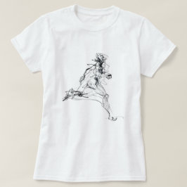 Skiss för Springer av abstrakt T Shirt