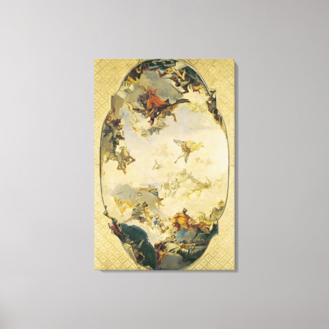 Skiss for the Apotheosis of the Pisani Family Canvastryck (Framsida)