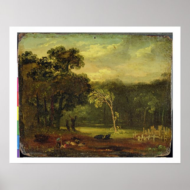 Skiss from Nature in Sion Park, 1819 (oil on card) Poster (Framsidan)